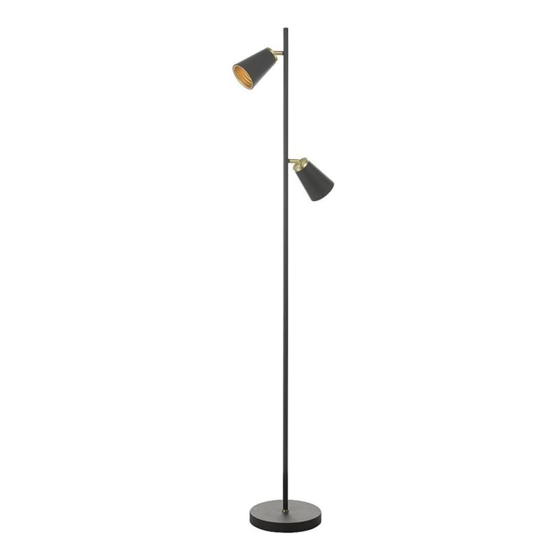 Oriva Cone Golvlampa Svart/Guld 153cm at lavanille