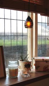 Fönsterlampa Glas Svart Oriva Linjär 9cm