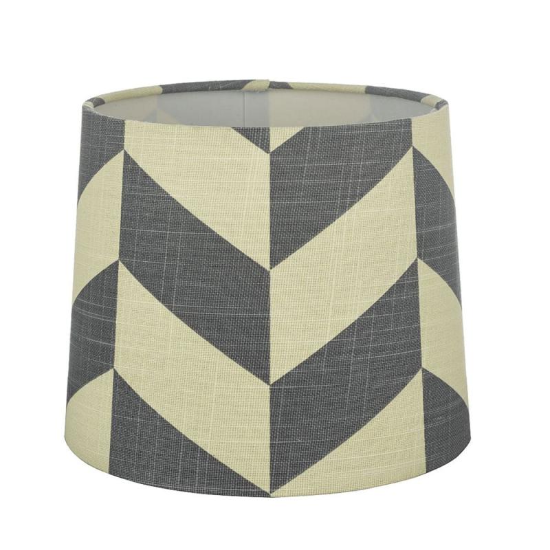Oriva Herringbone Lampskärm Grå/Vit 20cm at lavanille