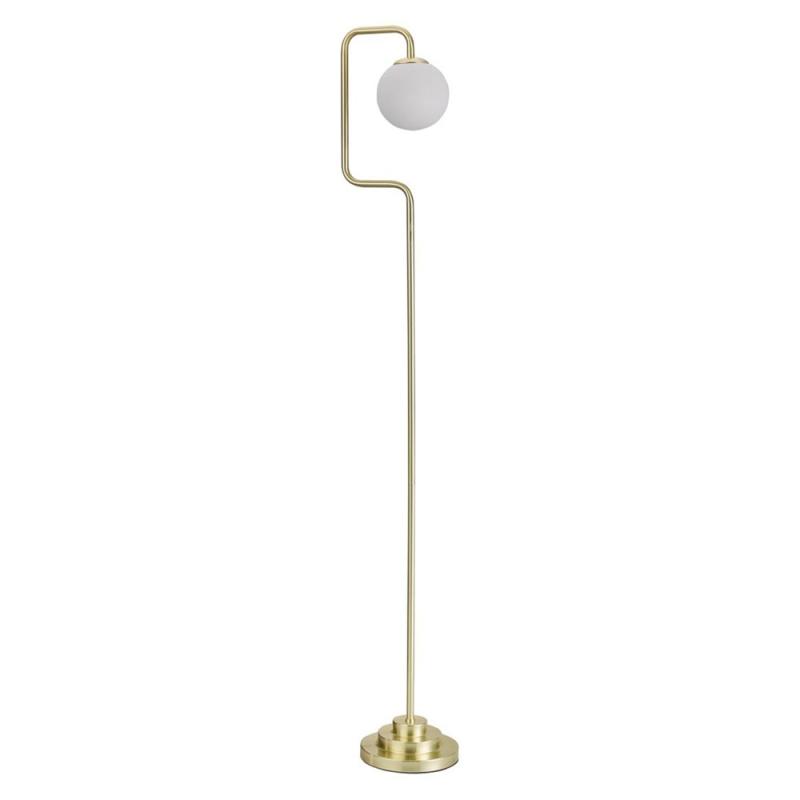 Oriva London Golvlampa Borstad Mässing 146cm at lavanille