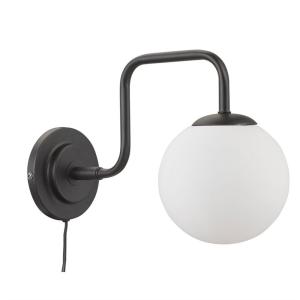 Vägglampa Svart Oriva London 21cm