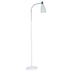 Golvlampa Vit/Krom Oriva Metall 140cm