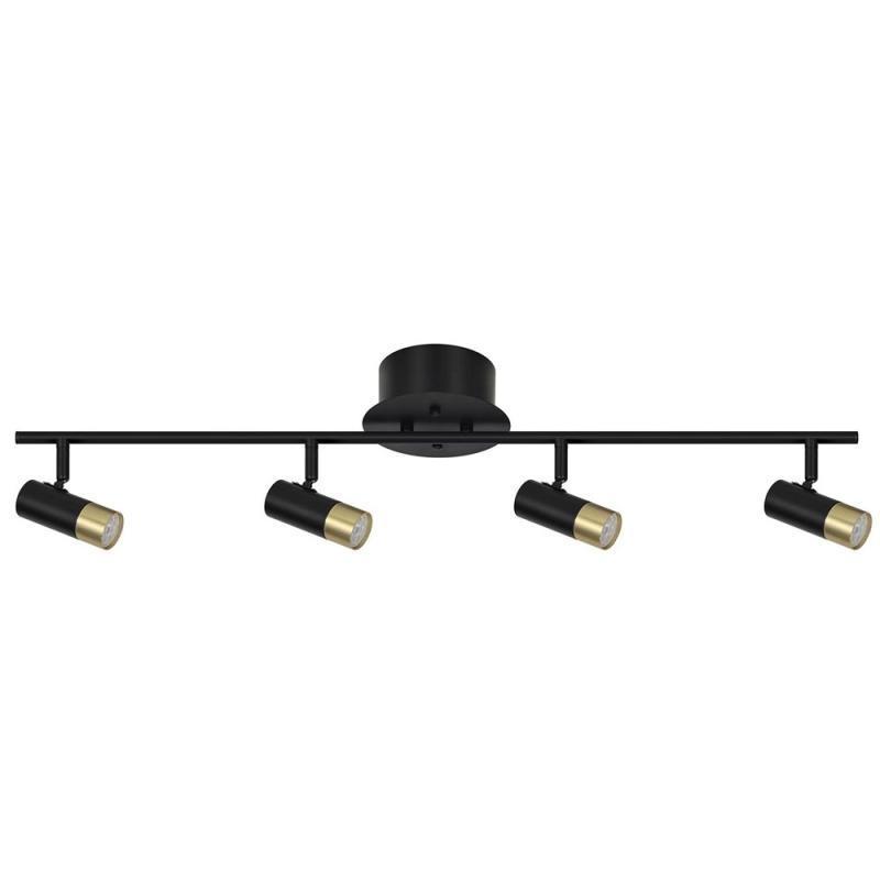 Oriva Takspotlight Svart/Guld 4xMini GU10 85cm at lavanille