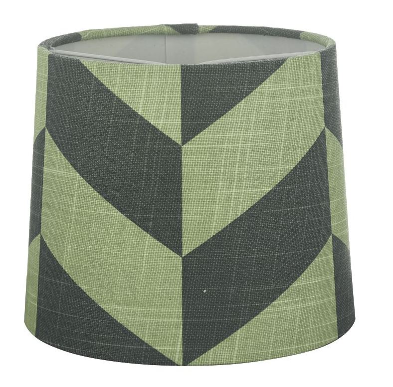 Oriva Herringbone Lampskärm Grön 16cm at lavanille