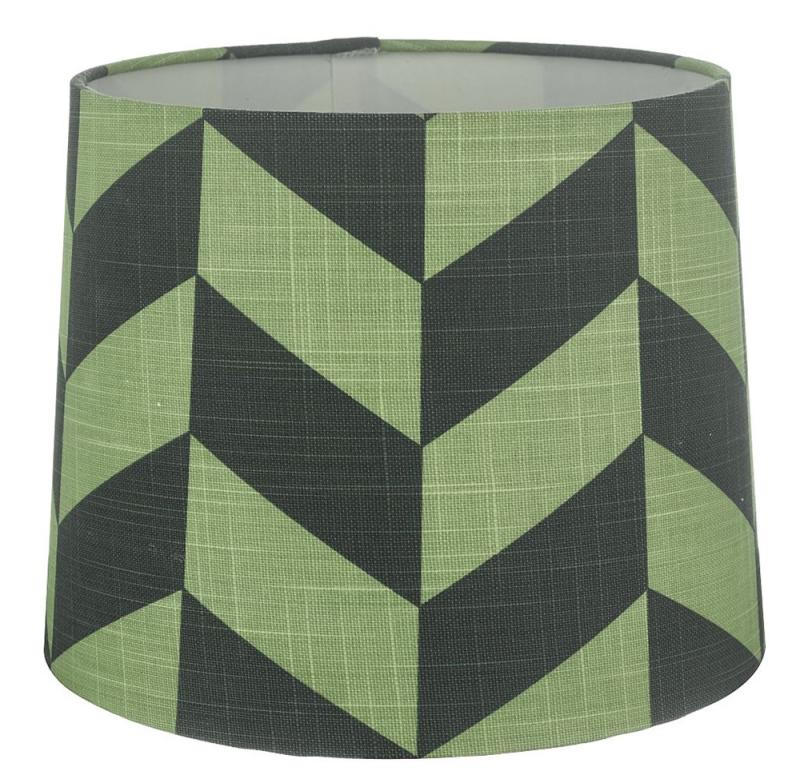 Oriva Herringbone Lampskärm Grön 25cm at lavanille