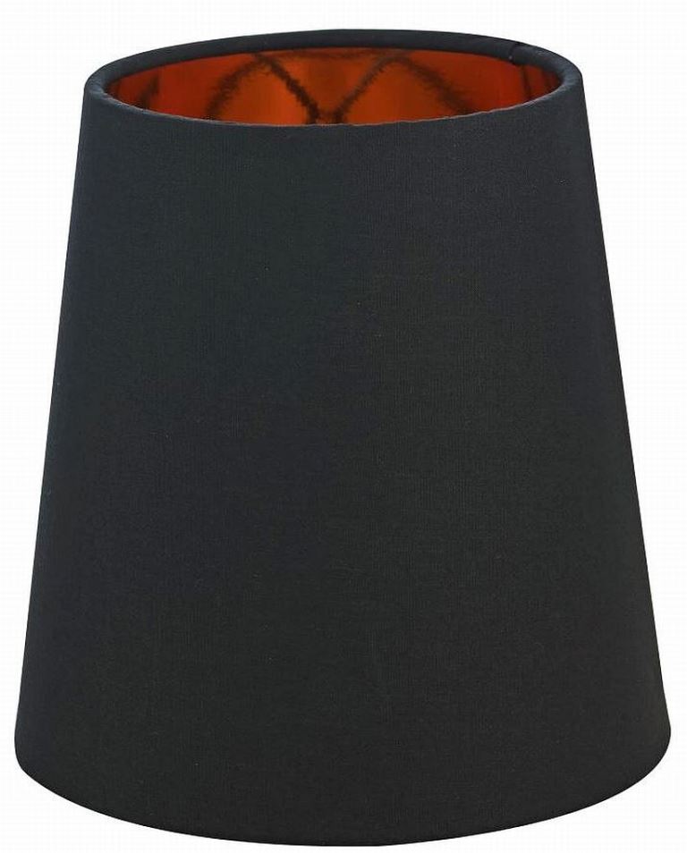 Oriva Lampskärm Bomull Svart/Guld 17cm