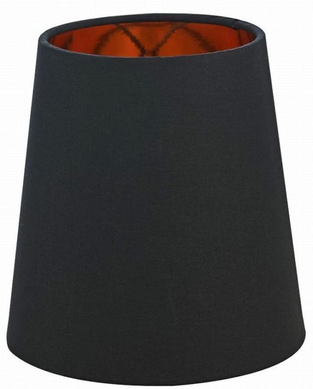 Oriva Lampskärm Bomull Svart/Guld 17cm at lavanille
