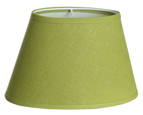 Oriva Lampskärm Oval Linne 22cm Lime at lavanille