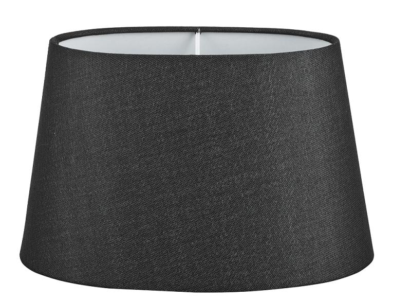 Oriva Lampskärm Oval Linne 28cm Svart at lavanille