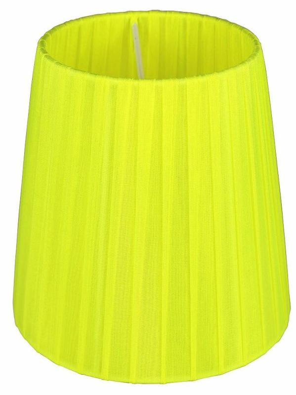Oriva Lampskärm Rund Organza 14cm Neongul at lavanille
