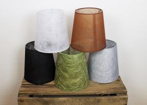 Oriva Lampskärm Rund Spunnet 17cm Brun