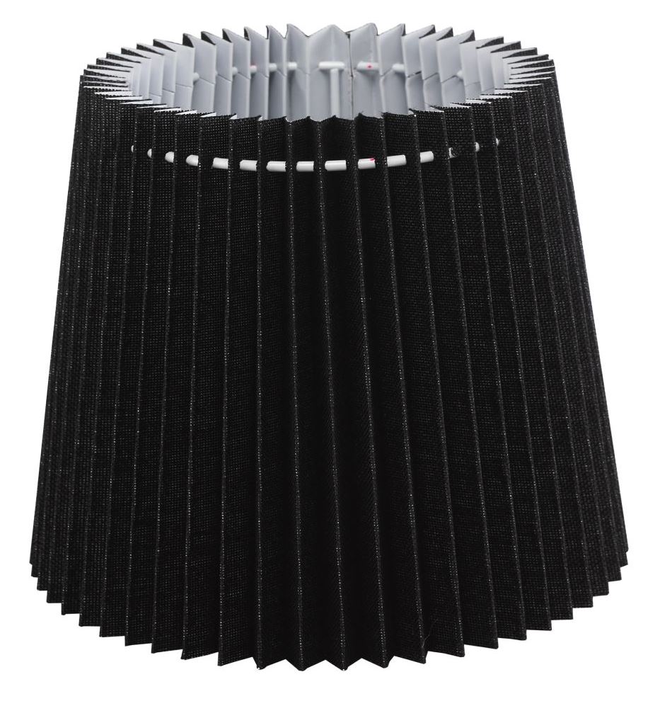 Oriva Lampskärm Veckad 20cm Svart