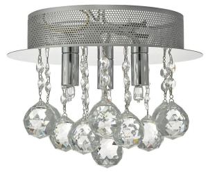 Plafond Kristall K9 Krom/Klar 25cm Oriva