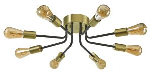 Plafond Svart/Borstad Mässing 60cm Oriva Vincent