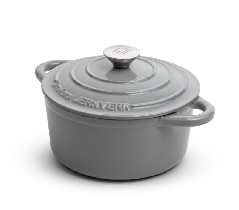 Orrefors Jernverk Gjutjärnsgryta Ljusgrå 5L at lavanille