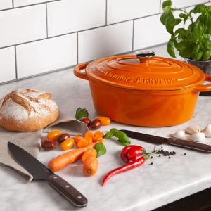 Orrefors Jernverk Gjutjärnsgryta Orange 3,5L