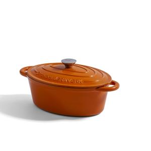 Orrefors Jernverk Gjutjärnsgryta Orange 3,5L