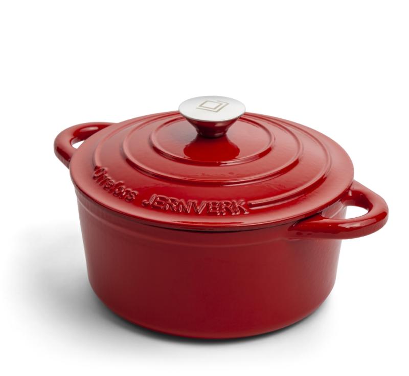 Orrefors Jernverk Gjutjärnsgryta Röd 2,8L at lavanille