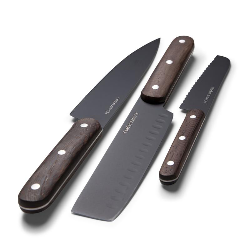 Orrefors Jernverk Knivset Svart 3-Pack at lavanille