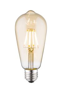 Osram LED-lampa Filament Edison E27 Dimbar Amber 4W