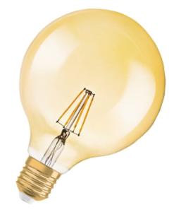 Osram LED-Lampa Globe E27 Guld 6,5W(50W)