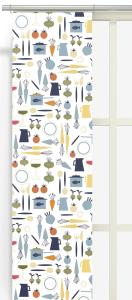 Panelgardin Arvidssons Textil Dinner Blå 43x235cm 2-Pack