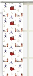 Panelgardin Arvidssons Textil Emils Upptåg Naturvit 2-Pack