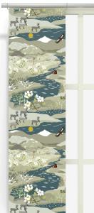 Panelgardin Arvidssons Textil Fjällvandring Turkos 43x260cm 2-Pack