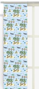 Panelgardin Arvidssons Textil Kurrekurreduttön Blå 2-Pack