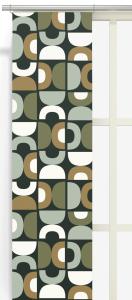 Panelgardin Arvidssons Textil Spiraldans Grön 43x240cm 2-Pack