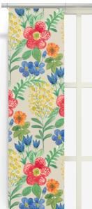 Panelgardin Beige/Multi Arvidssons Textil Ängsdröm 2-Pack