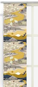 Panelgardin Gul/Blå Arvidssons Textil Fjällvandring 2-Pack