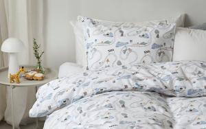 Påslakanset Barn Offwhite Borganäs Of Sweden Rally 150x210cm