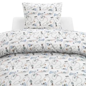 Påslakanset Barn Offwhite Borganäs Of Sweden Rally 150x210cm