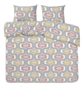 Påslakanset Dubbeltäcke Ludvig Ljusgul 220x210cm Redlunds