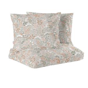 Blommigt Påslakanset Hage Persika Dubbeltäcke 220x210cm Redlunds