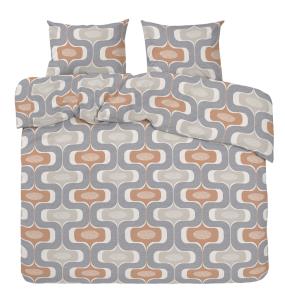 Påslakanset Dubbeltäcke Ludvig Persika 220x210cm Redlunds