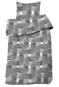 Påslakanset Milton Grå 150x210cm Redlunds