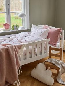 Påslakanset Barn Borganäs of Sweden Jordgubbsdröm Röd 150x210cm