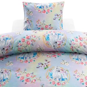 Påslakanset Barn Borganäs of Sweden Spirit Rosa 150x210cm