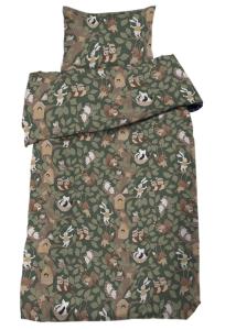 Påslakanset Barn Skogsliv Grön 150x210cm Redlunds