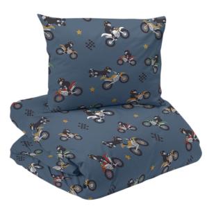 Påslakanset Barn Bikes Denim 150x210cm Redlunds