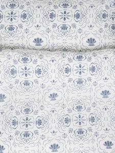 Påslakanset Torgestad Blå 150x210cm Kosta Linnewäfveri