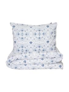 Påslakanset Torgestad Blå 150x210cm Kosta Linnewäfveri