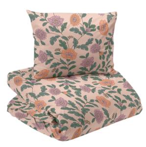 Påslakanset Blommigt Redlunds Faye Persika 150x210cm