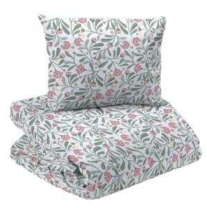 Påslakanset Blommigt Redlunds Lovis Vit/Rosa 150x210cm