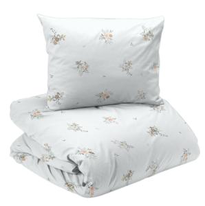 Påslakanset Blommigt Redlunds Molly Vit/Persika 150x210cm