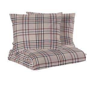Påslakanset Dubbeltäcke Flanell Redlunds Cervinia Linnebeige 220x210cm