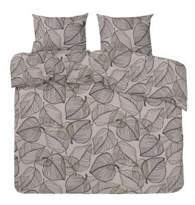 Påslakanset Dubbeltäcke Hugo Linnebeige/Grön 220x210cm Redlunds