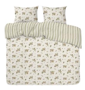 Påslakanset Dubbeltäcke Redlunds Stina Bäckebölja Beige Blommigt 220x210cm